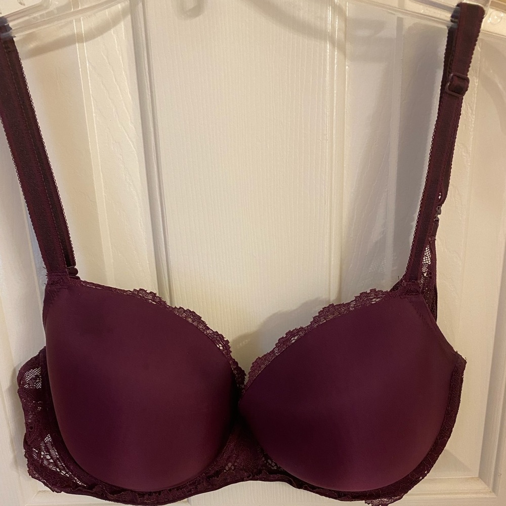 Purple Victoria’s Secret Dream Angels lined demi 34DD